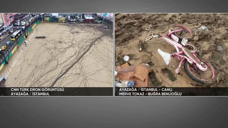 İşte yağmur sonrası İstanbul manzarası… Sel gitti, felaketin izleri kaldı