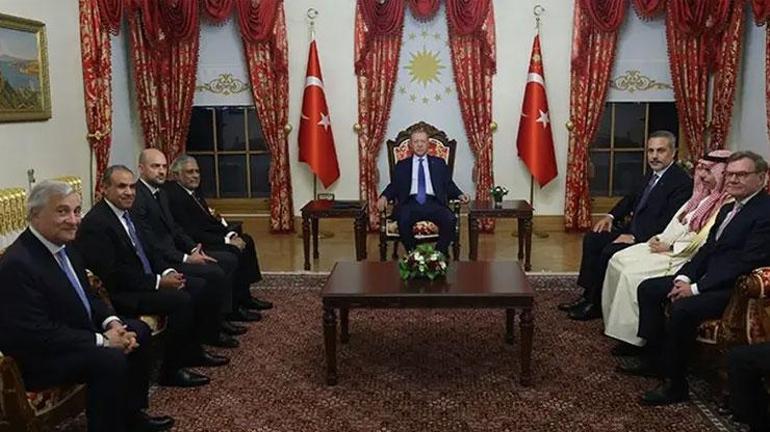 İstanbulda kritik diplomasi trafiği Erdoğan, 7 ülkenin dışişleri bakanlarını kabul etti