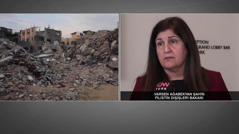 Filistin Dışişleri Bakanı Varsen Ağabekyan Şahin CNN TÜRKte: Türkiye onlarca yıldır yanımızda