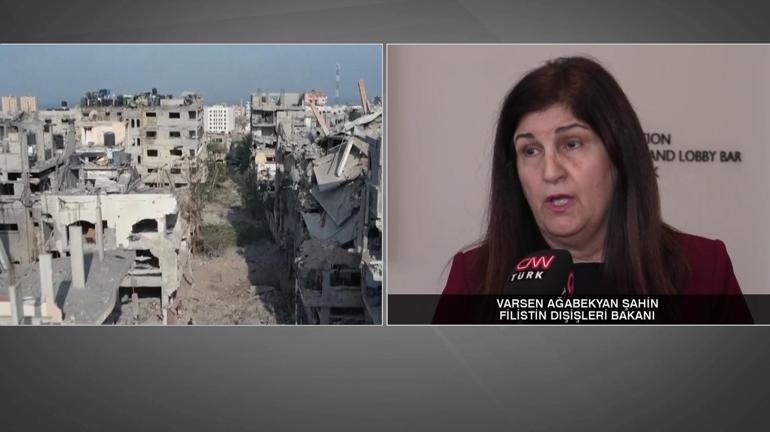 Filistin Dışişleri Bakanı Varsen Ağabekyan Şahin CNN TÜRKte: Türkiye onlarca yıldır yanımızda