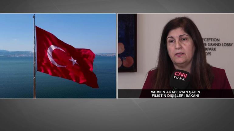 Filistin Dışişleri Bakanı Varsen Ağabekyan Şahin CNN TÜRKte: Türkiye onlarca yıldır yanımızda