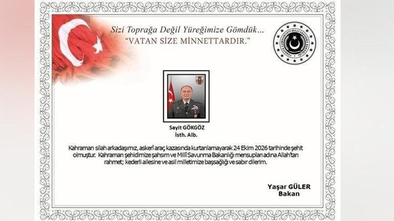  Albay Sayit Gökgöz şehit oldu 2 askerimiz yaralandı