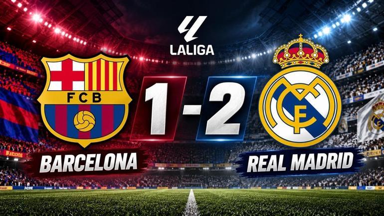 BARCELONA-REAL MADRID MAÇI KAÇ KAÇ BİTTİ Barcelona-Real Madrid Maç Sonucu: Golleri Kim Attı