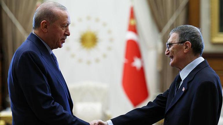 Cumhurbaşkanı Erdoğan, Nobel ödüllü bilim insanı Prof. Dr. Sancarı kabul etti