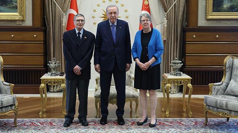 Cumhurbaşkanı Erdoğan, Nobel ödüllü bilim insanı Prof. Dr. Sancarı kabul etti