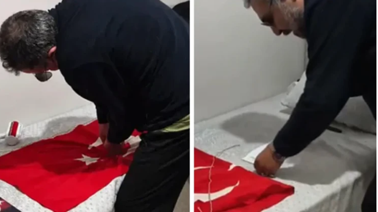 Türk bayrağı ve Atatürk’e hakaret Skandal görüntülerdeki öğretmen tutuklandı