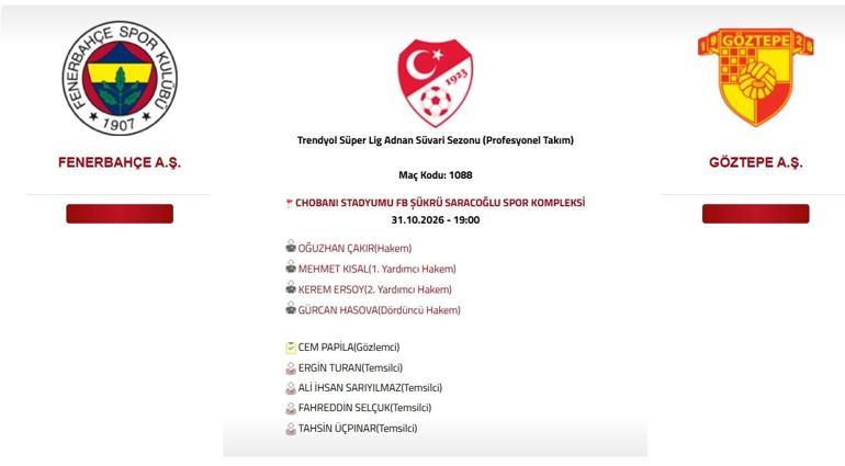 FENERBAHÇE GÖZTEPE MAÇI NE ZAMAN Fenerbahçe Göztepe Maçı Hangi Gün, Saat Kaçta, Hangi Kanalda