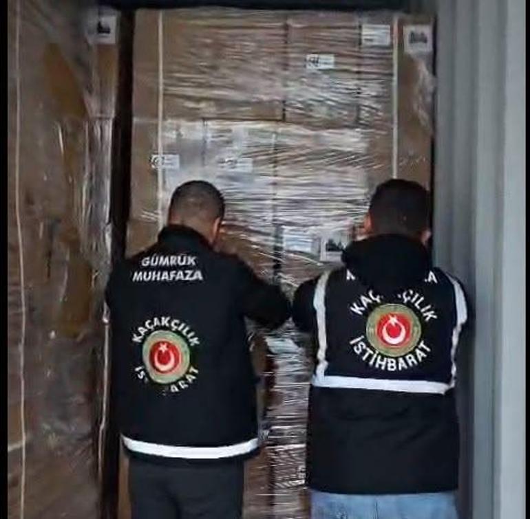  İstanbulda 310,5 milyon liralık kaçak elektronik sigara operasyonu