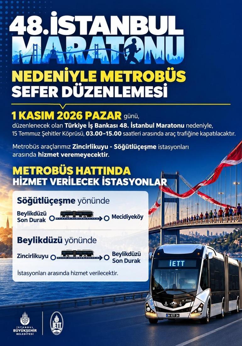 İSTANBUL MARATONU NEDENİYLE KAPATILACAK YOLLAR | 1 Kasım’da yollar trafiğe kaçta kapatılacak, kaçta açılacak Birçok yol trafiğe kapalı olacak