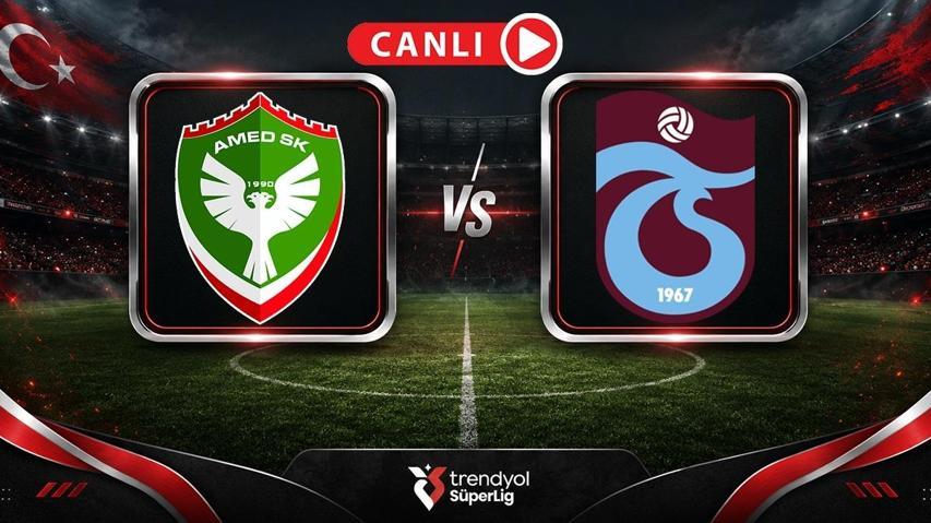 Amedspor - Trabzonspor maçı öncesi son gelişmeler Muhtemel 11ler